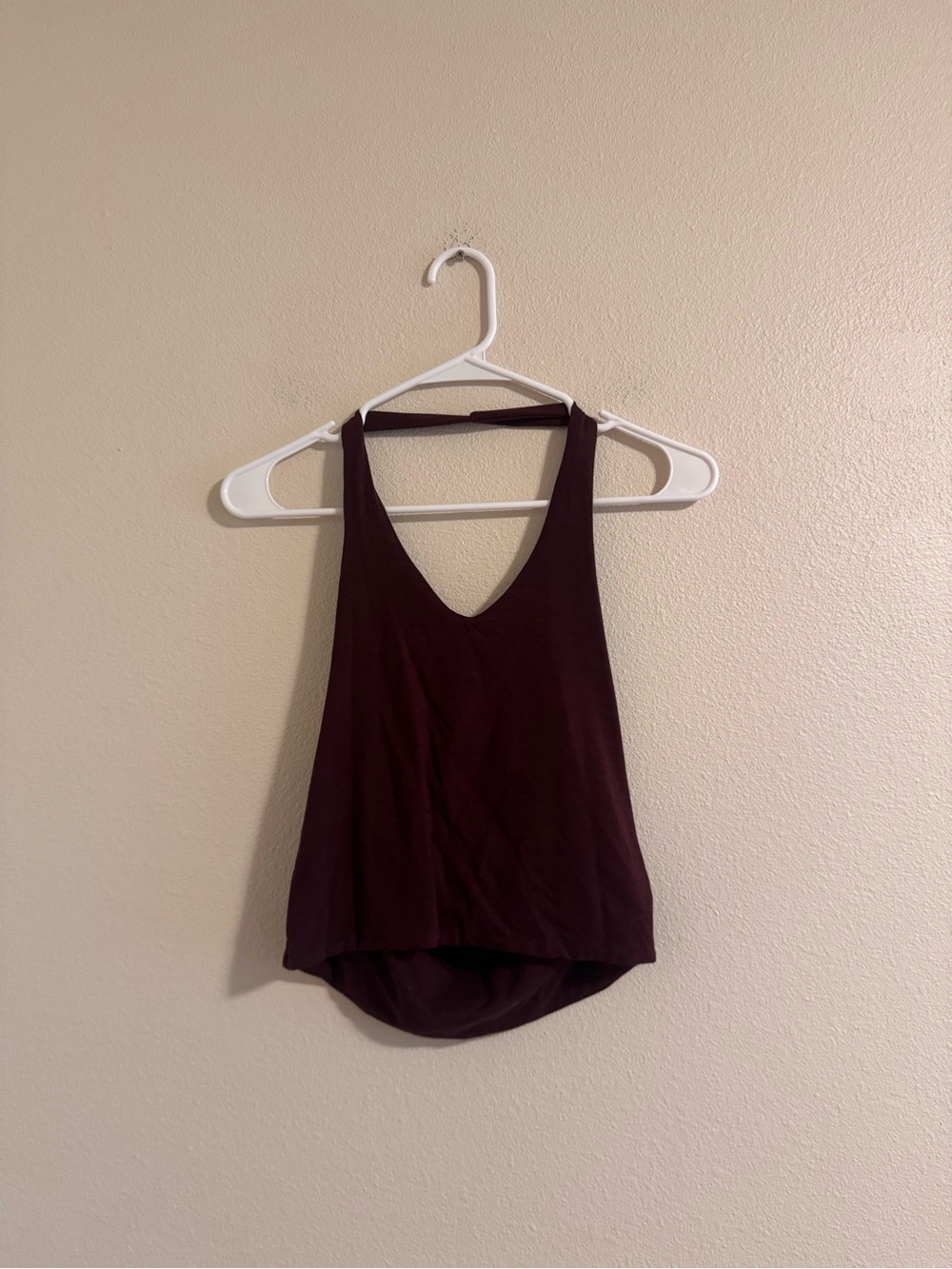 Cotton On Plum V-Neck Sleeveless Tank halter top